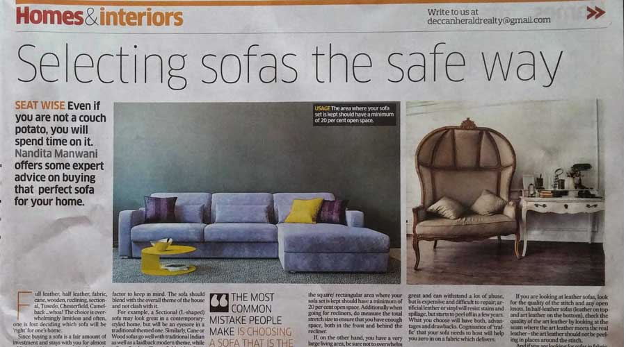 How to select the right sofa for your new home