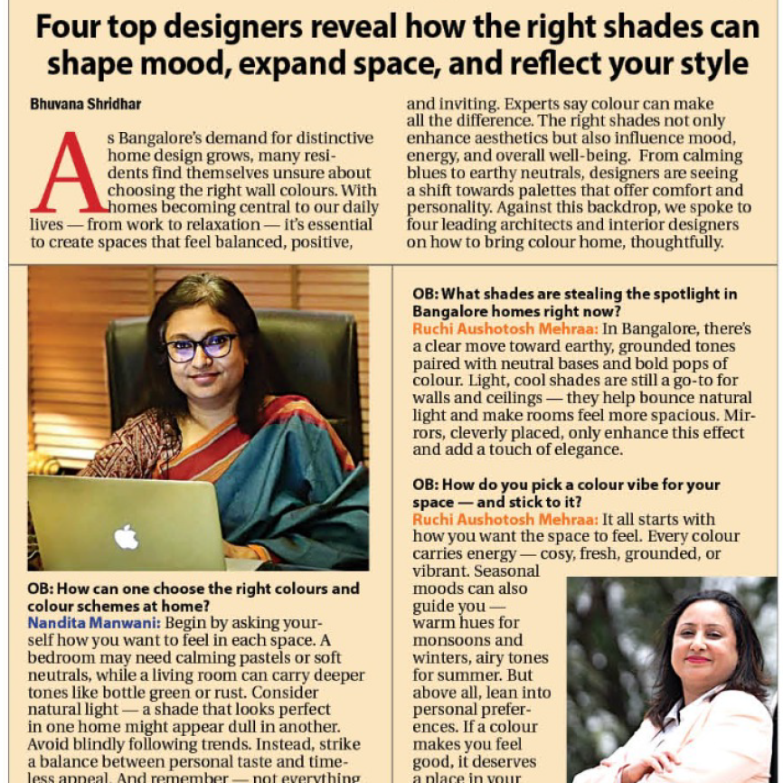 OBW Coverage The Studio by Nandita Manwani