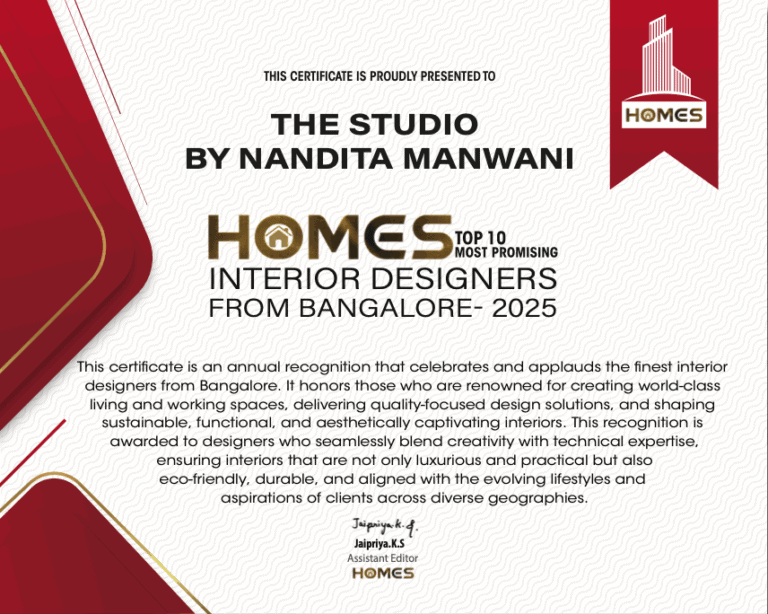 Recognised as Among the Top 10 Interior Designers in Bangalore - The ...