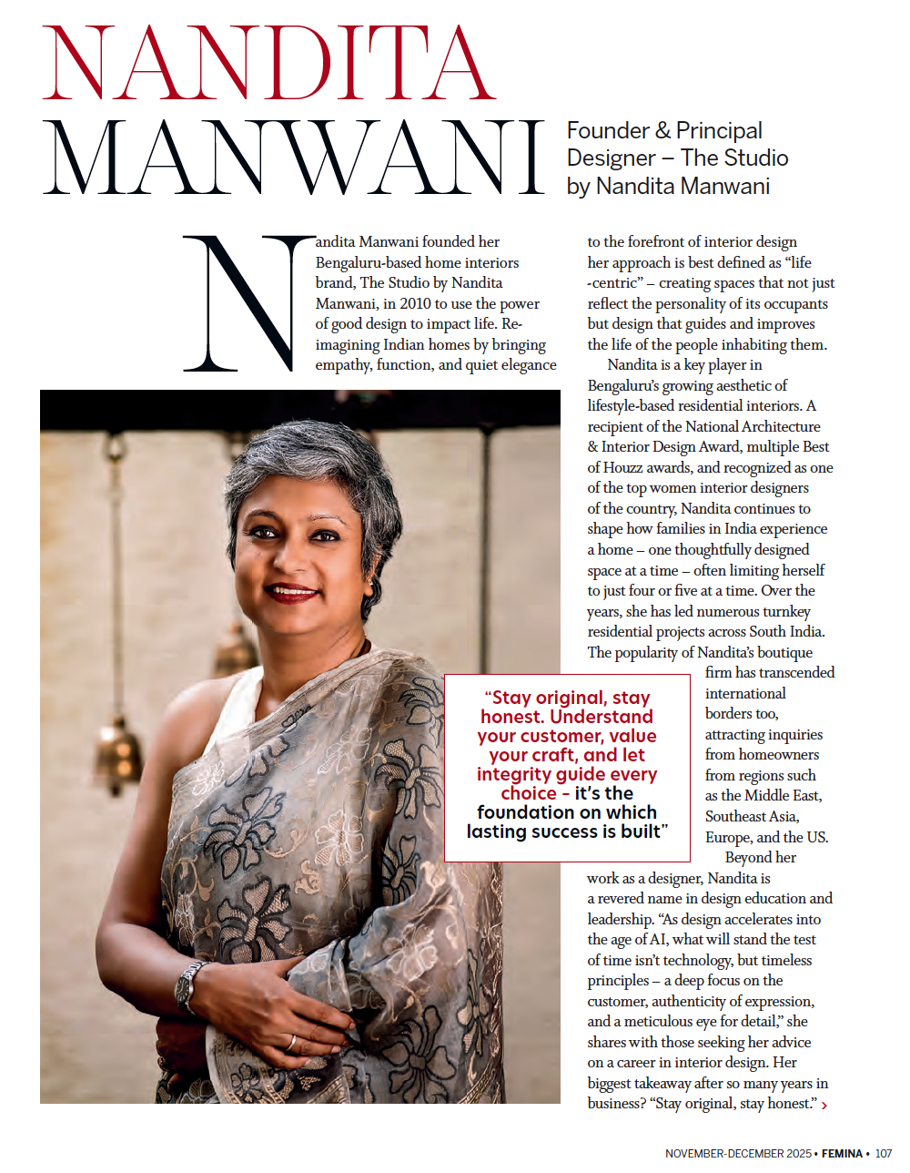 Nandita Manwani Femina Fab List 2025